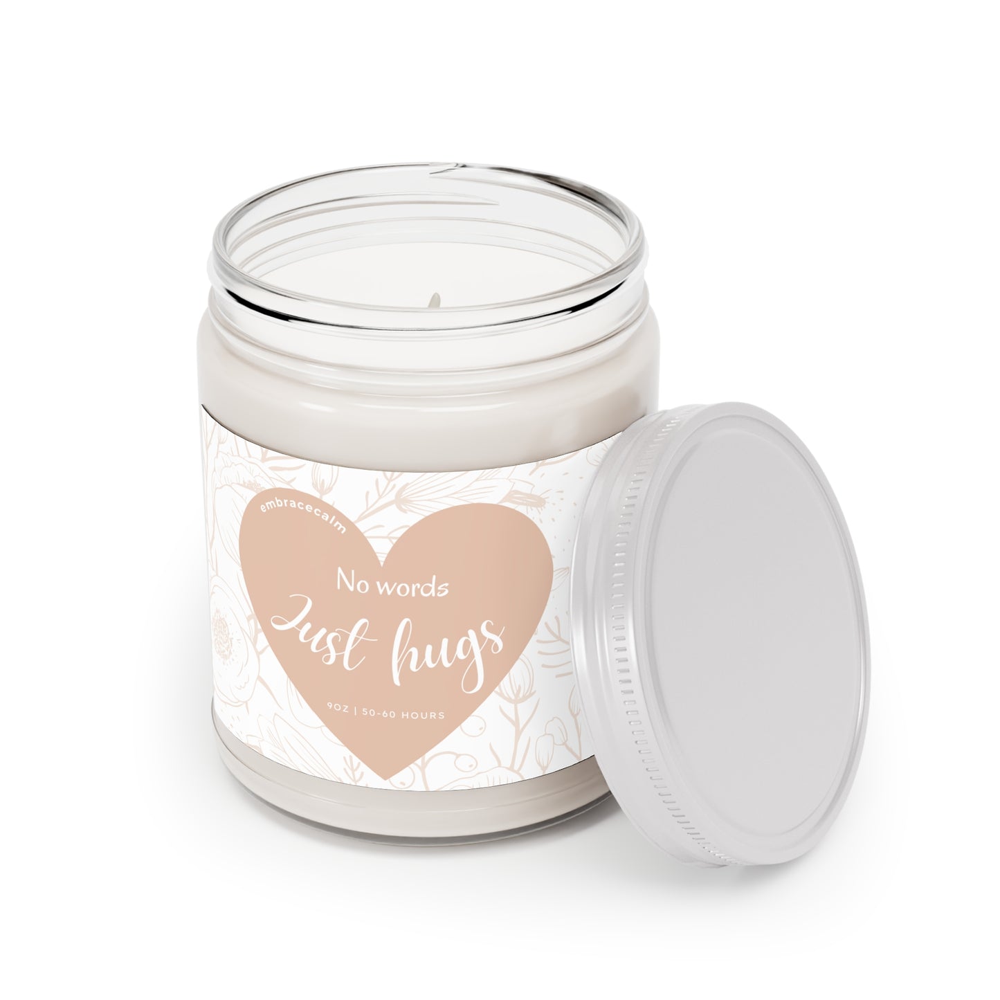 Pink hug in a jar candle