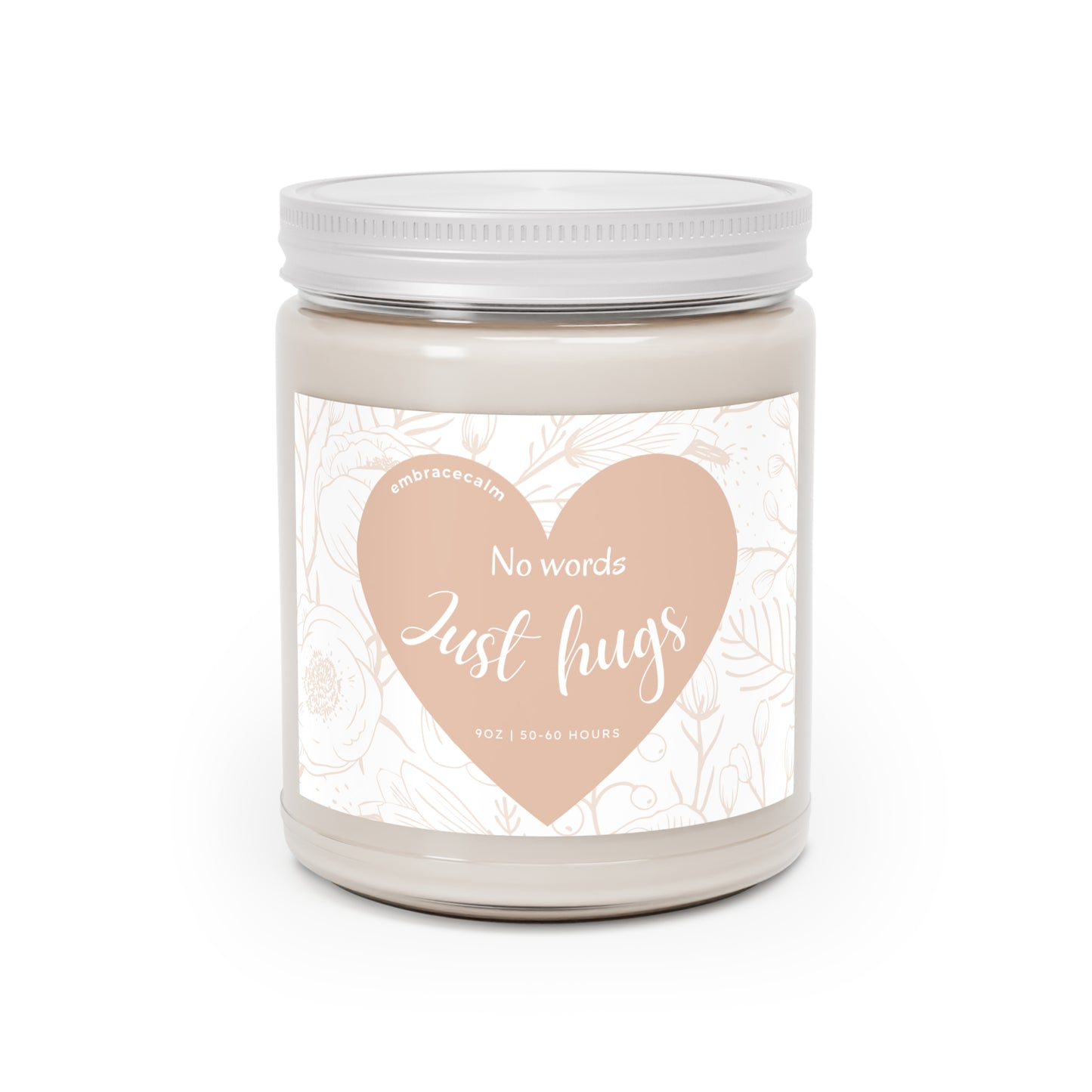Pink hug in a jar candle